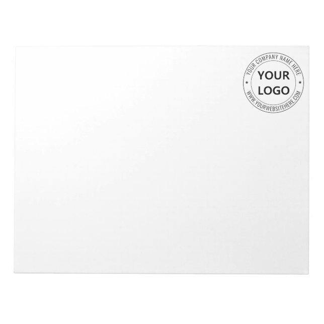 Custom Business Logo Company Stamp Personalised - Notepad (Front)