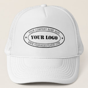 Custom Business Logo Company Stamp - Personalised  Trucker Hat
