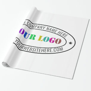 Custom Business Logo Company Stamp - Personalised  Wrapping Paper