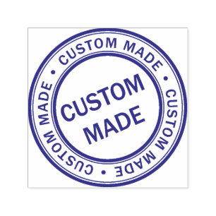 Custom Business Logo Company Violet Purple Self-inking Stamp