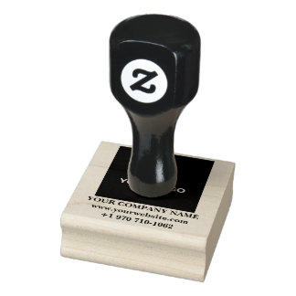 Custom Business Logo & Company-website Name Design Rubber Stamp