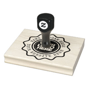 Custom Business Logo Cool Stylish Large Rubber Stamp