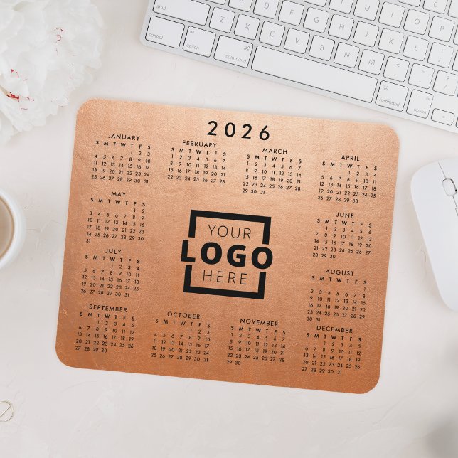 Custom Business Logo Corporate 2022 Calendar Mouse Pad (Creator Uploaded)