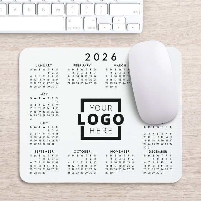 Custom Business Logo Corporate 2026 Calendar Mouse Pad (Creator Uploaded)