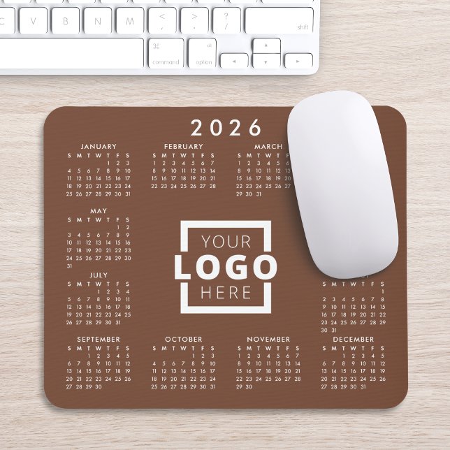 Custom Business Logo Corporate 2026 Calendar Mouse Pad (Creator Uploaded)