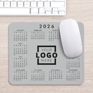 Custom Business Logo Corporate 2026 Calendar Mouse Pad