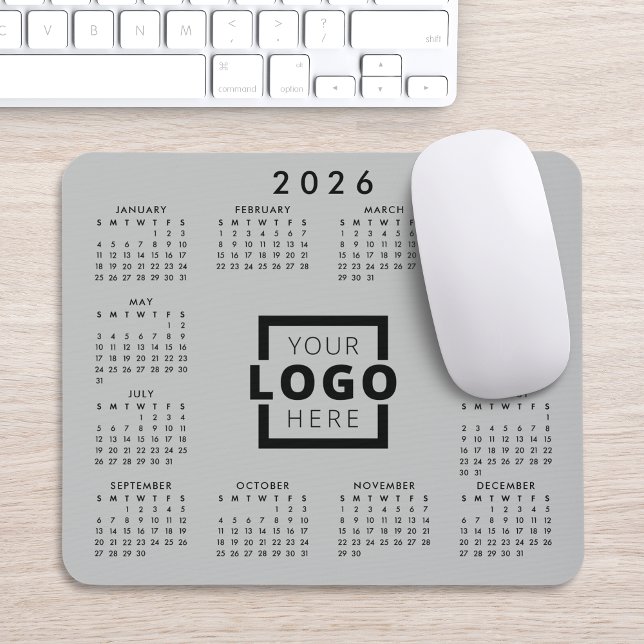 Custom Business Logo Corporate 2026 Calendar Mouse Pad (Creator Uploaded)