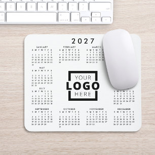 Custom Business Logo Corporate 2027 Calendar Mouse Pad