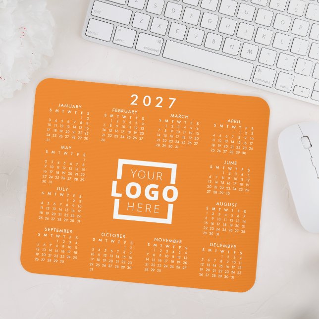 Custom Business Logo Corporate 2027 Calendar Mouse Pad (Creator Uploaded)