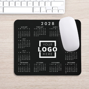 Custom Business Logo Corporate 2028 Calendar Mouse Pad