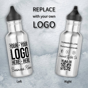 Custom Business Logo Corporate Company Modern Cool 532 Ml Water Bottle