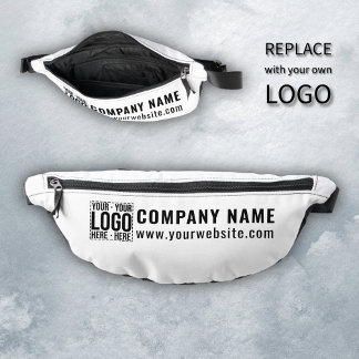 Custom Business Logo Corporate Company Modern Cool Bum Bags