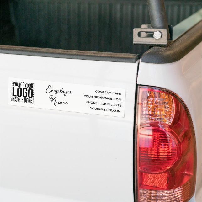 Custom Business Logo Corporate Company Modern Cool Bumper Sticker (On Truck)