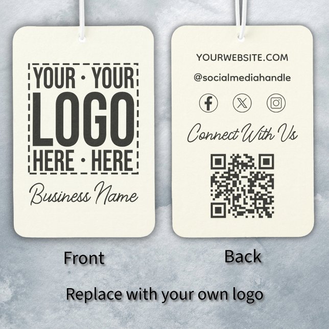 Custom Business Logo Corporate Company Modern Cool Car Air Freshener (Creator Uploaded)