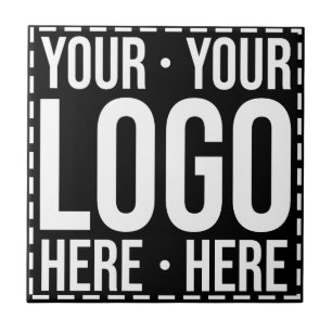 Custom Business Logo Corporate Company Modern Cool Ceramic Tile