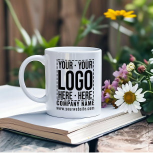 Custom Business Logo Corporate Company Modern Cool Coffee Mug