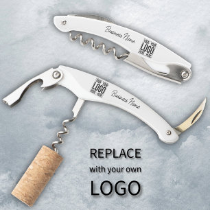 Custom Business Logo Corporate Company Modern Cool Corkscrew