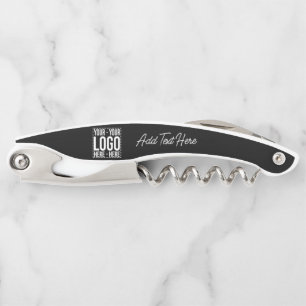 Custom Business Logo Corporate Company Modern Cool Corkscrew