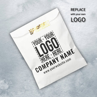 Custom Business Logo Corporate Company Modern Cool Favour Bag