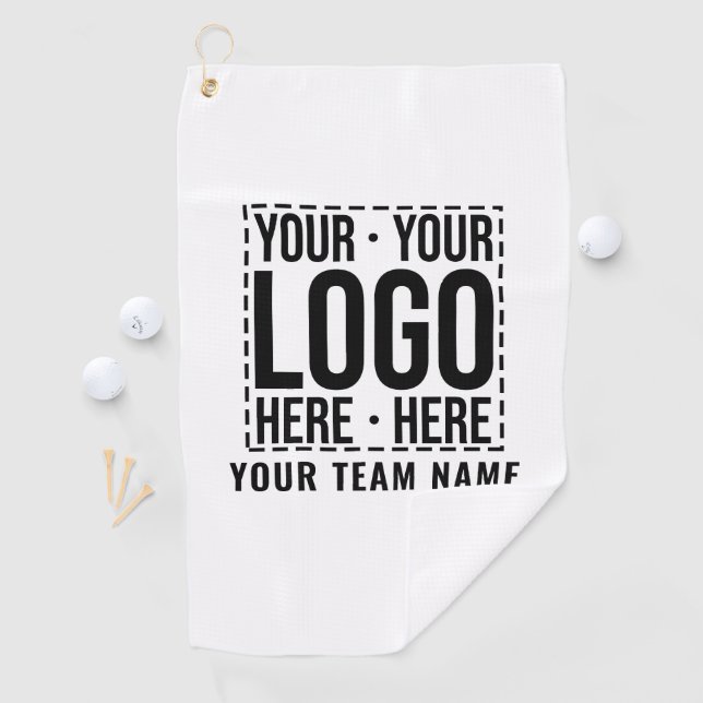 Custom Business Logo Corporate Company Modern Cool Golf Towel (InSitu)
