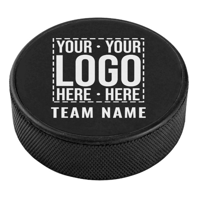 Custom Business Logo Corporate Company Modern Cool Hockey Puck (3/4)