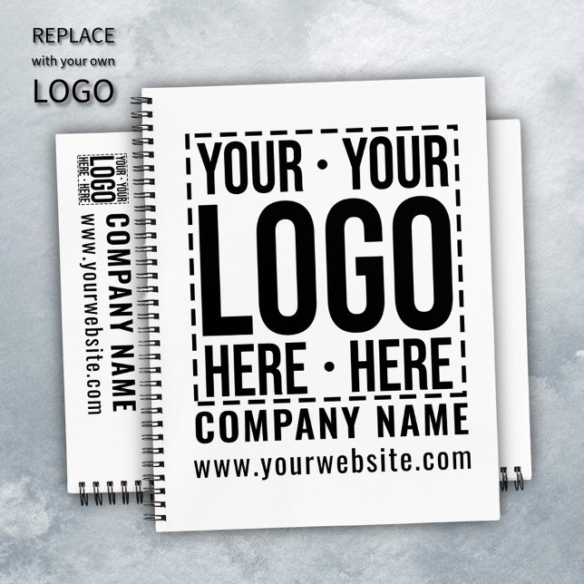 Custom Business Logo Corporate Company Modern Cool Notebook (Creator Uploaded)