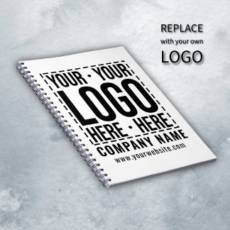 Custom Business Logo Corporate Company Modern Cool Notebook
