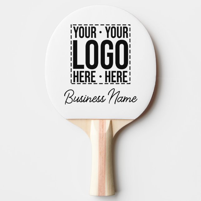 Custom Business Logo Corporate Company Modern Cool Ping Pong Paddle (Front)