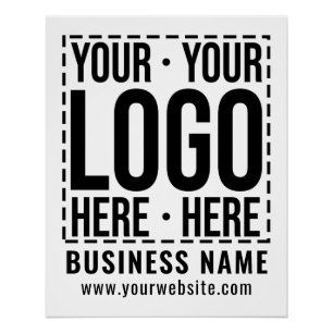 Custom Business Logo Corporate Company Modern Cool Poster