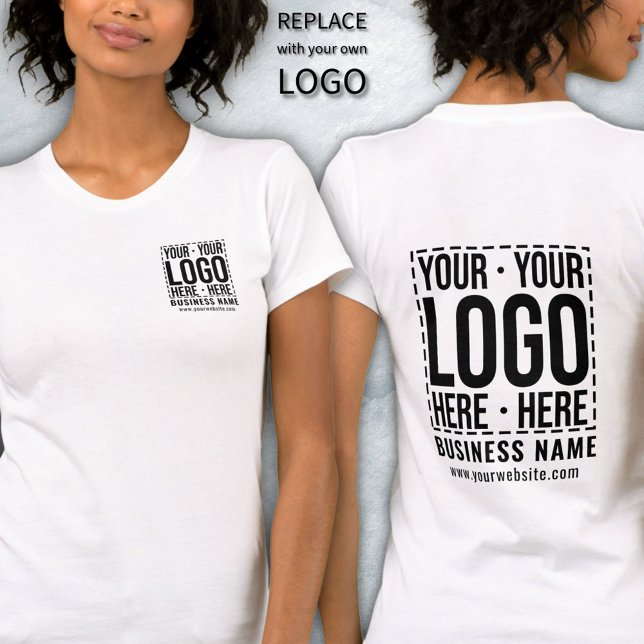 Custom Business Logo Corporate Company Modern Cool T-Shirt (Creator Uploaded)