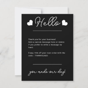 Custom Business Logo Corporate Company Modern Cool Thank You Card