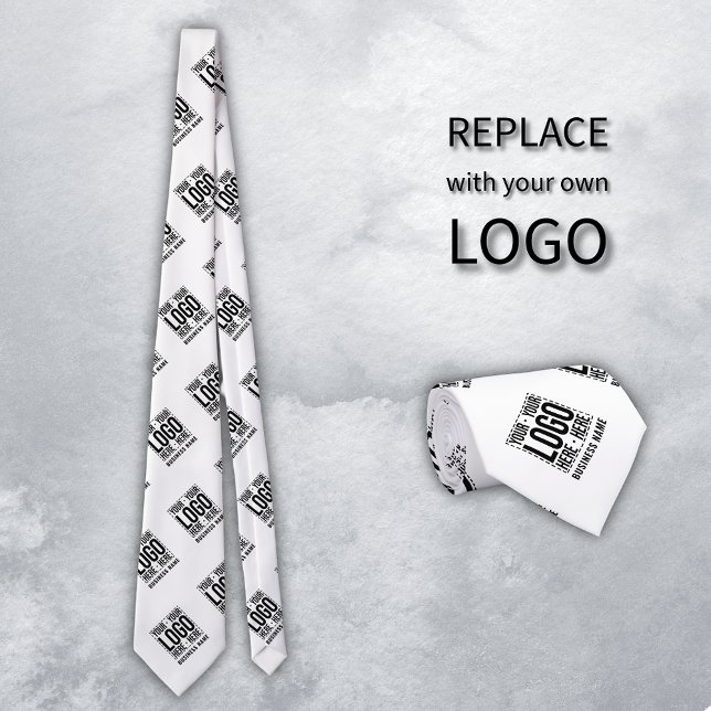 Custom Business Logo Corporate Company Modern Cool Tie (Creator Uploaded)