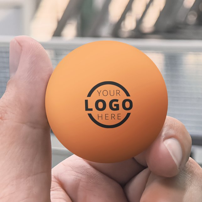 Custom Business Logo Corporate Orange Ping Pong Ball (Creator Uploaded)