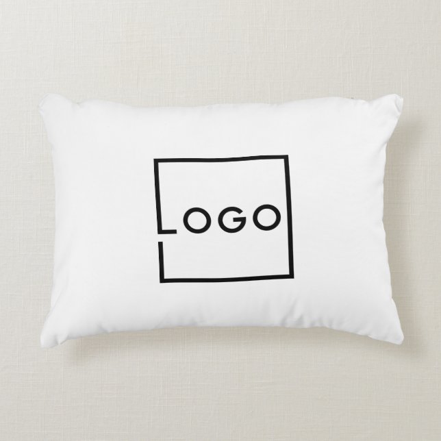 Custom Business Logo Decorative Cushion (Front)