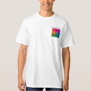 Custom Business Logo Double Side Men's Long Sleeve T-Shirt