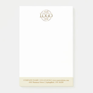 Custom Business Logo Elegant Simple Professional Post-it Notes