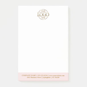 Custom Business Logo Elegant Simple Professional Post-it Notes