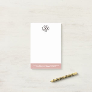 Custom Business Logo Elegant Simple Professional Post-it Notes