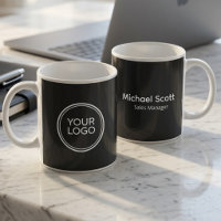 Custom Business Logo Employee Name Coffee