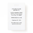 Custom Business Logo Employee Photo Blue ID Badge