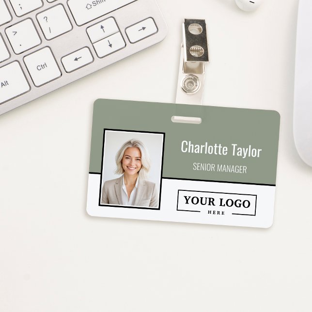 Custom Business Logo Employee Photo ID Badge (Creator Uploaded)