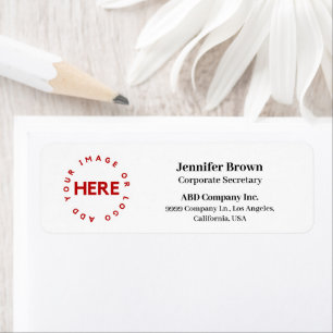 Custom Business Logo Employee Return Address Label