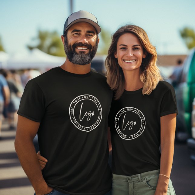 Custom Business Logo Employee Staff Branded T-Shirt (Add your business logo to the front, add any business details to the back(name, address, tagline))