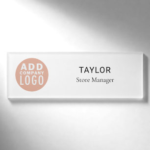 Custom Business Logo Employees Name Tag