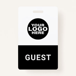 Custom Business Logo Guest Visitor Pass ID Badge