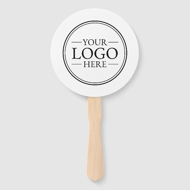 Custom Business Logo Hand Fan (Front)