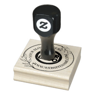 Custom Business Logo Handmade Rustic Rubber Stamp
