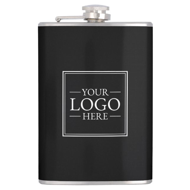 Custom Business Logo Hip Flask (Front)