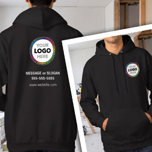 Custom Business Logo Hoodie - Front & Back Print