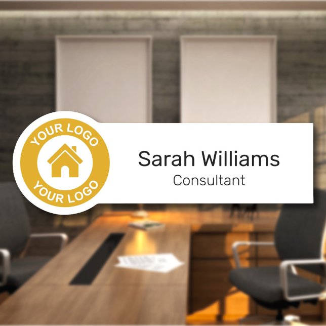 Custom Business Logo Job Title Employee Name Tag (Creator Uploaded)